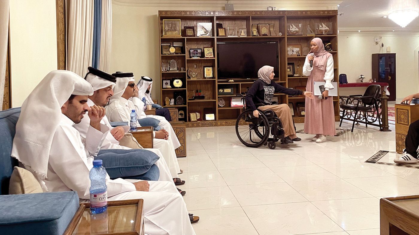 صورة توضيحية لخبر: بالتعاون مع جامعة حمد بن خليفة ثقافي المكفوفين ينظّم « آذان صاغية»